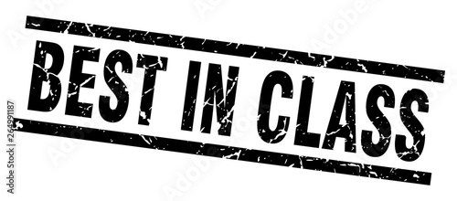 square grunge black best in class stamp