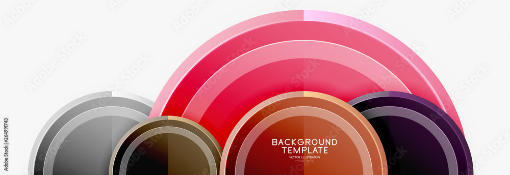 Circular pattern, abstract circles composition Circular pattern, abstract circles composition