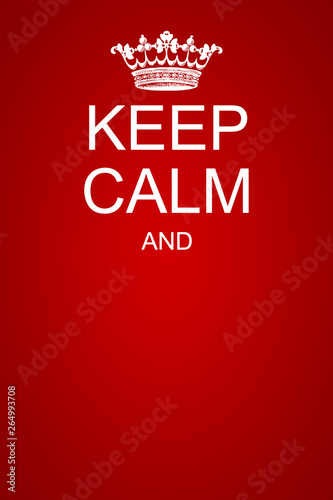 keep calm motivational poster template