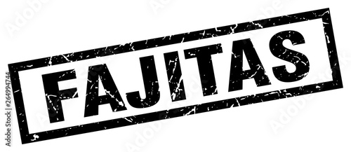 square grunge black fajitas stamp