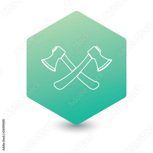 The ax icon. Axe symbol