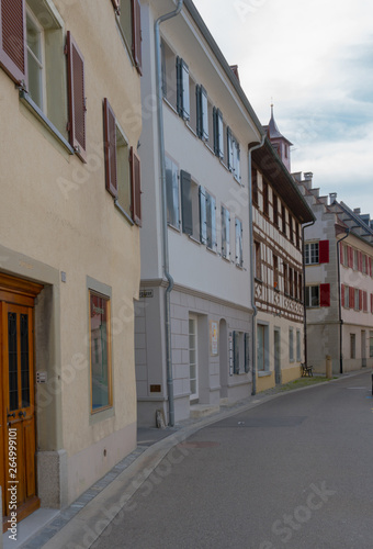  the historic village of Steckborn in Switzerland with ist bourgeoisie buildings