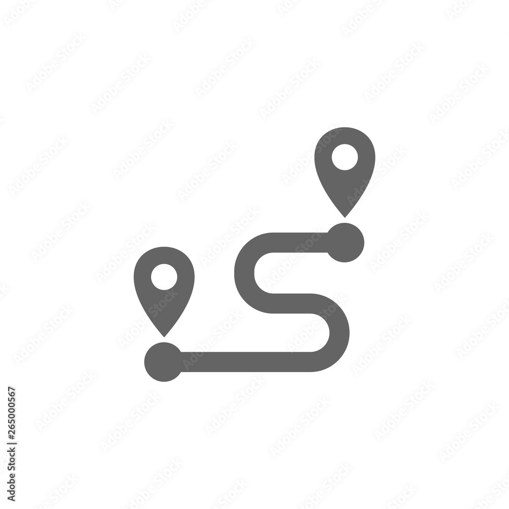 Map, pin, route icon. Element of materia flat maps and travel icon. Premium quality graphic design icon. Signs and symbols collection icon for websites Map, pin, route icon. Element of materia flat maps and travel icon. Premium quality graphic design icon. Signs and symbols collection icon for websites