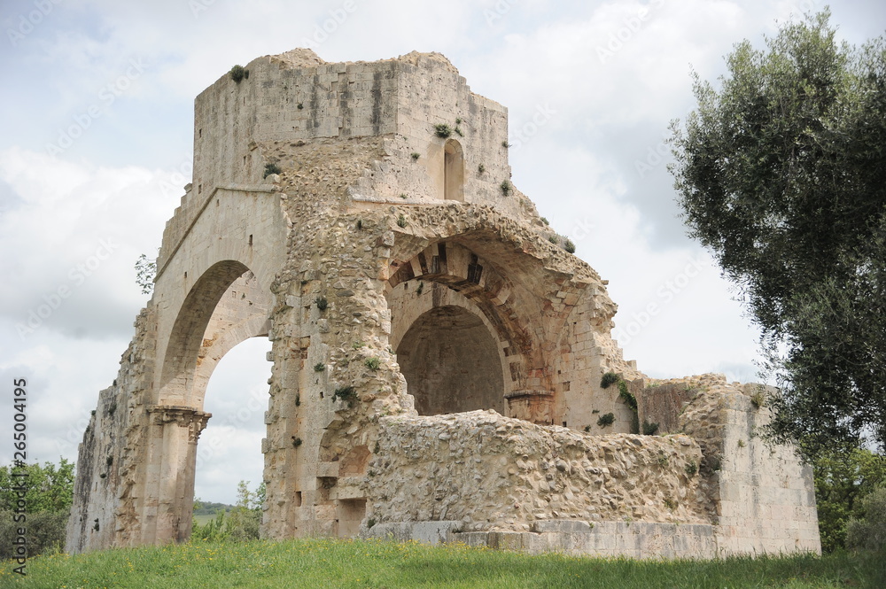 Benedictine San Bruzio Monastery ruins, Magliano in Toscana, Tuscany, Italy