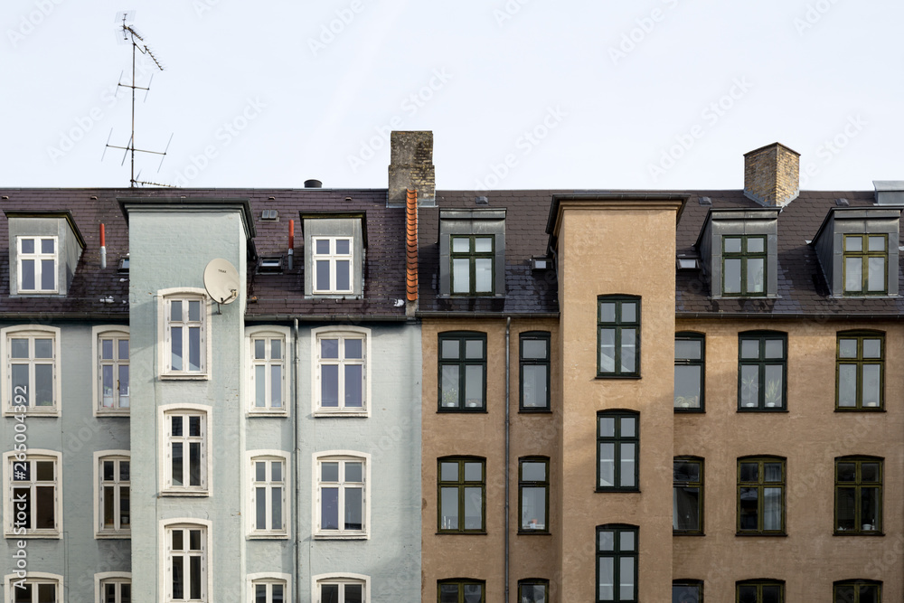 Residential houses in Copenhagen, Denmark