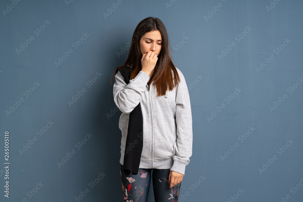 Young sport woman having doubts Young sport woman having doubts