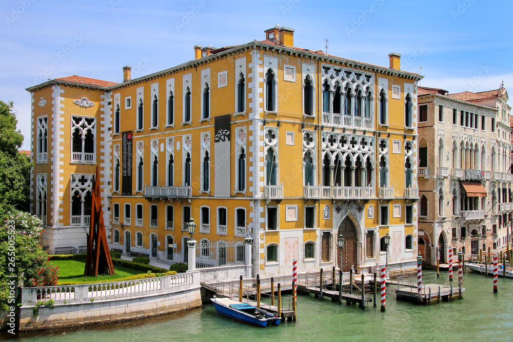 Houses along Grand Canal in Venice, Italy. Houses along Grand Canal in Venice, Italy.