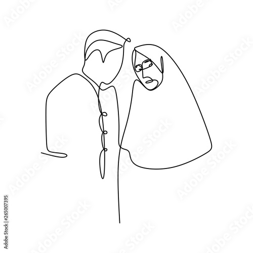 Muslim couple continuous li...