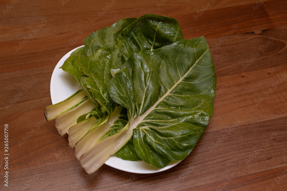 green leafy vegetable called Chard or Swiss chard, Beta vulgaris, silver beet or perpetual spinach green leafy vegetable called Chard or Swiss chard, Beta vulgaris, silver beet or perpetual spinach