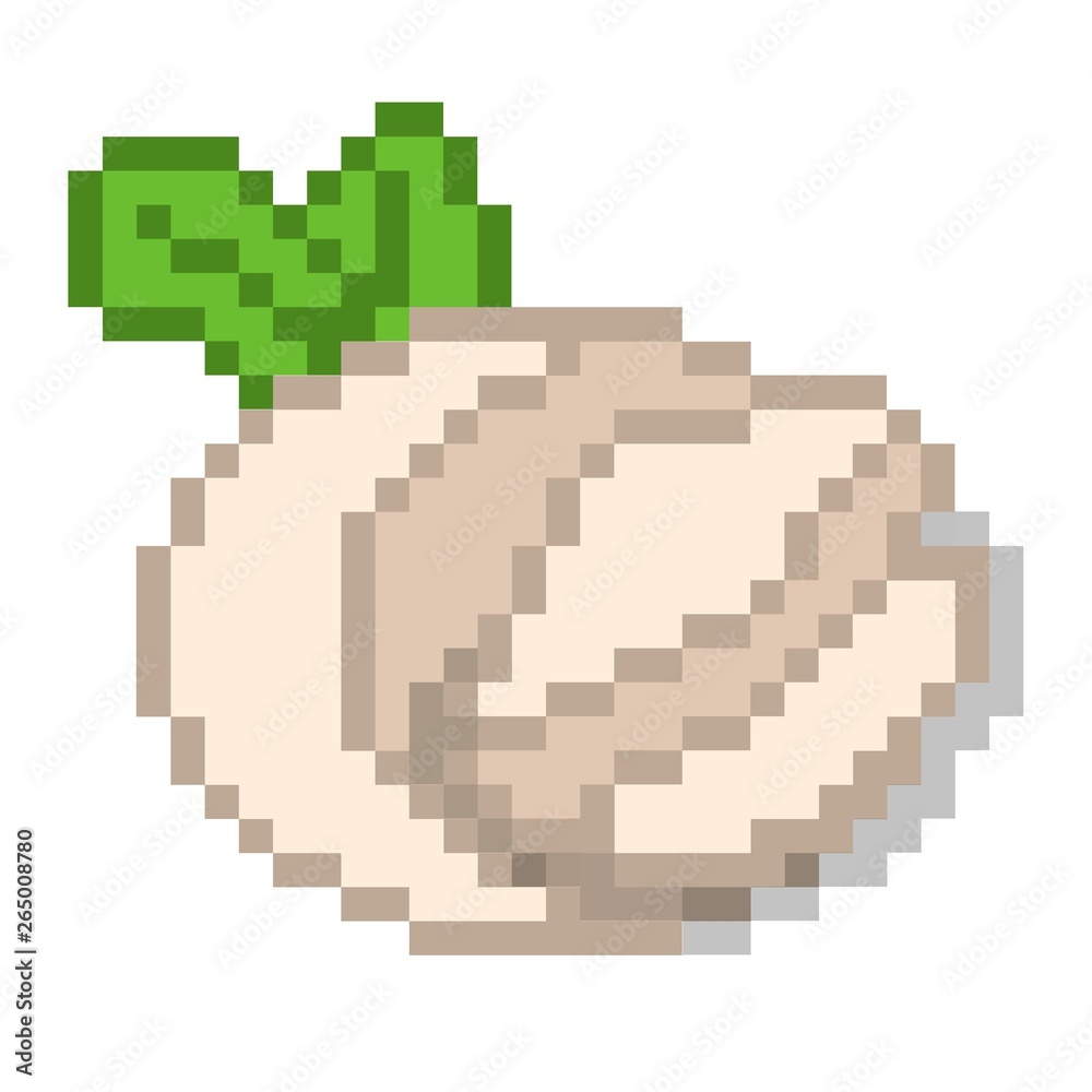 Mozzarella illustration pixel art icon