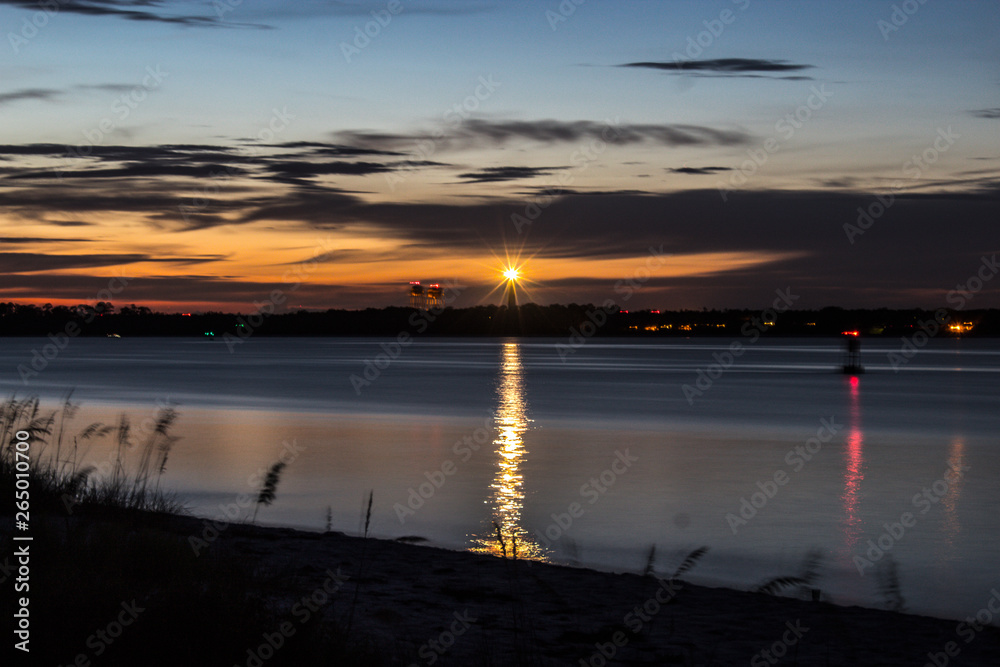 sunset at the sea