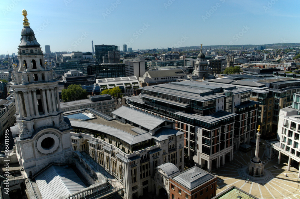 London: Paternoster Square as seen from St Pauls Cathedral