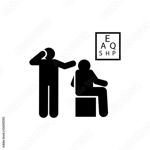 Farsighted, myopia, problem, test icon. Element of cancer icon. Premium quality graphic design icon. Signs and symbols collection icon for websites