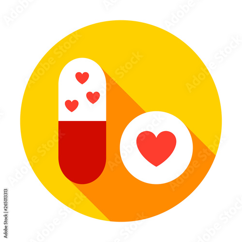 Birth Pills Circle Icon