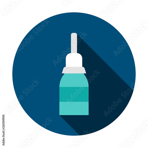 Nasal Drops Circle Icon