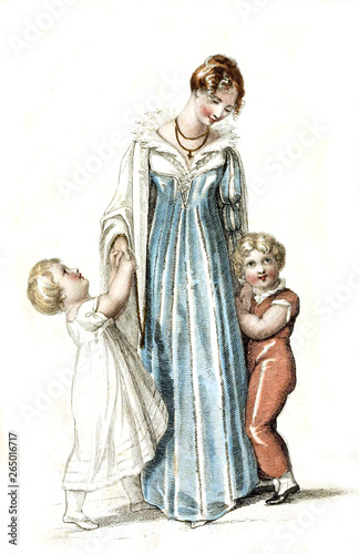 woman with children