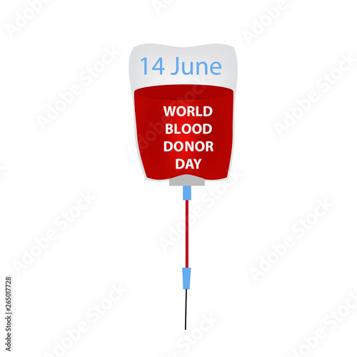 World Blood Donor Day. 14 June. Dropper. Infographics. Vector illustration on isolated background.