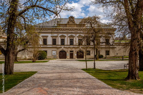 Small chateau in park