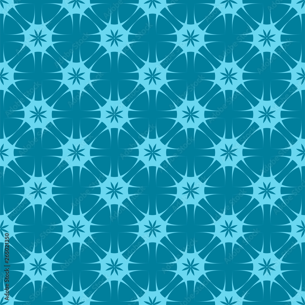 Turquoise pattern on blue background.Seamless Pattern. Turquoise pattern on blue background.Seamless Pattern.
