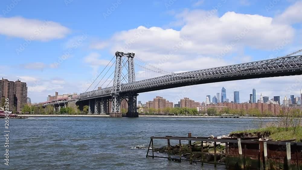 Williamsburg Bridge Between Manhattan and Brooklyn-New York- USA Williamsburg Bridge Between Manhattan and Brooklyn-New York- USA