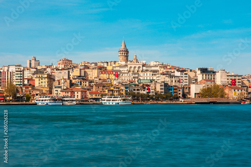 Canvas Print View of the Istanbul City of Turkey