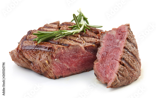 grilled beef fillet steak meat