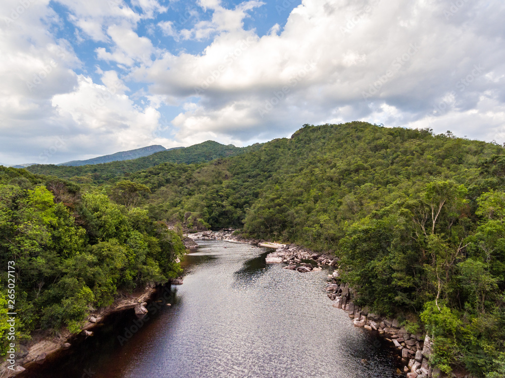 Aerial view of Carrao river. Canaima National Park, Venezuela Aerial view of Carrao river. Canaima National Park, Venezuela