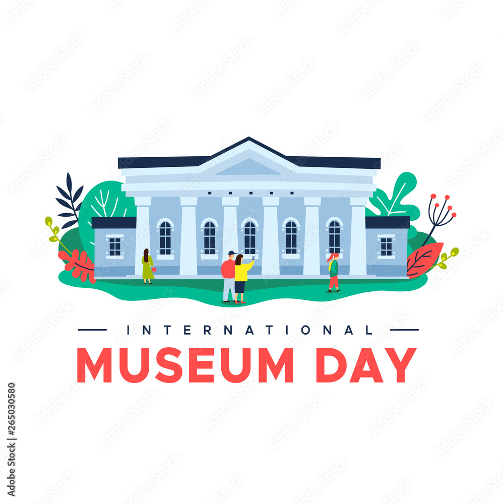 Vector illustration of International Museum Day