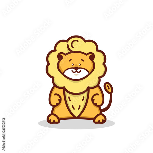 Cartoon little lion