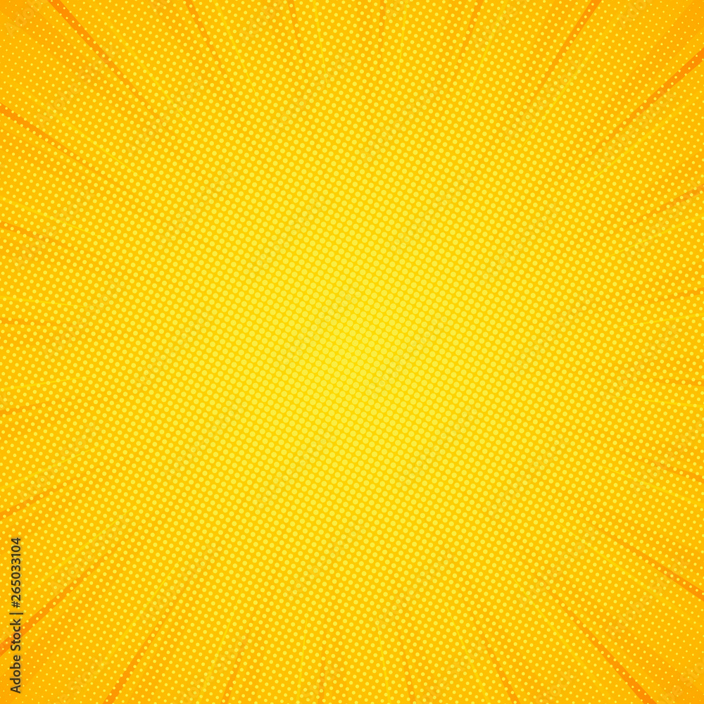 Pop art background. Pattern yellow colored. Comic sunbeam background. Vector EPS 10 Pop art background. Pattern yellow colored. Comic sunbeam background. Vector EPS 10