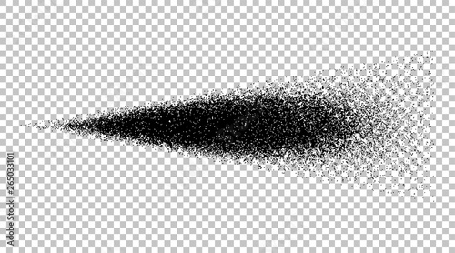 Spray water isolated. Spray effect black colored on isolated background. Vector