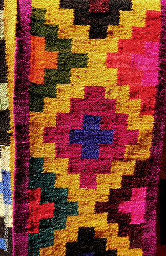 Tejido indígena en la Puna, Salta, Argentina photo