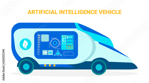 Artificial Intelligence Vehicle Banner Template