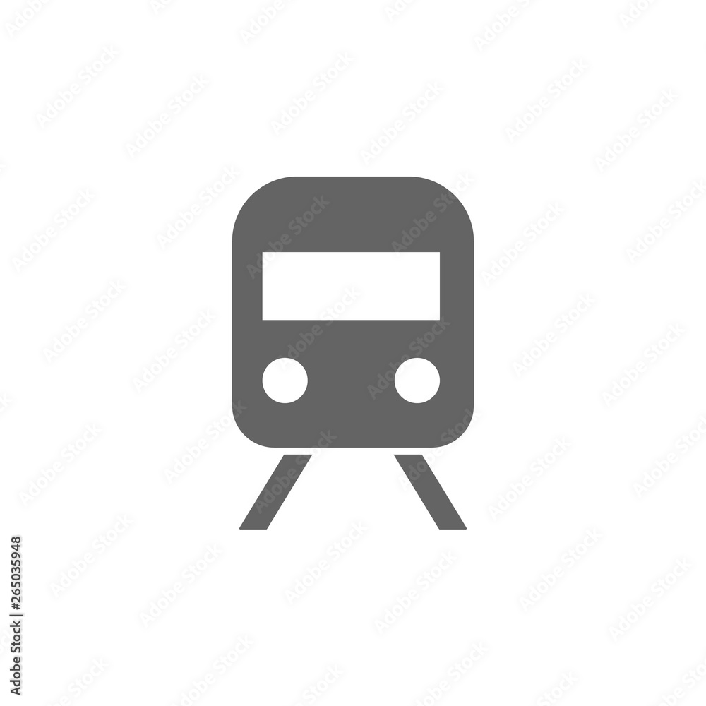 Railway, subway, train icon. Element of simple transport icon. Premium quality graphic design icon. Signs and symbols collection icon for websites