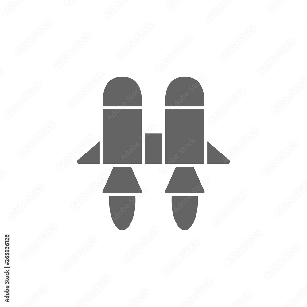 Fly, jetpack, space  icon. Element of simple transport icon. Premium quality graphic design icon. Signs and symbols collection icon for websites