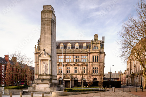 Photos Memorial cenotaph in Preston City Centre in Lancashire North West England