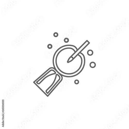 Artificial insemination, analysis icon. Element of artificial insemination icon. Thin line icon for website design and development, app development. Premium icon