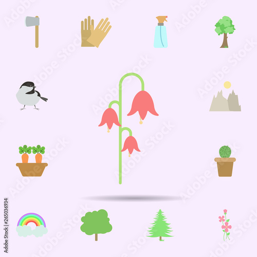 Flower colored icon. Universal set of nature for website design and development  app development
