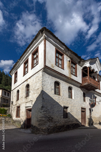 Nineteenth century houses in historical town of Shiroka Laka, Smolyan Region, Bulgaria