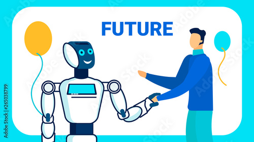 Nearest Future Vision Flat Vector Banner Template