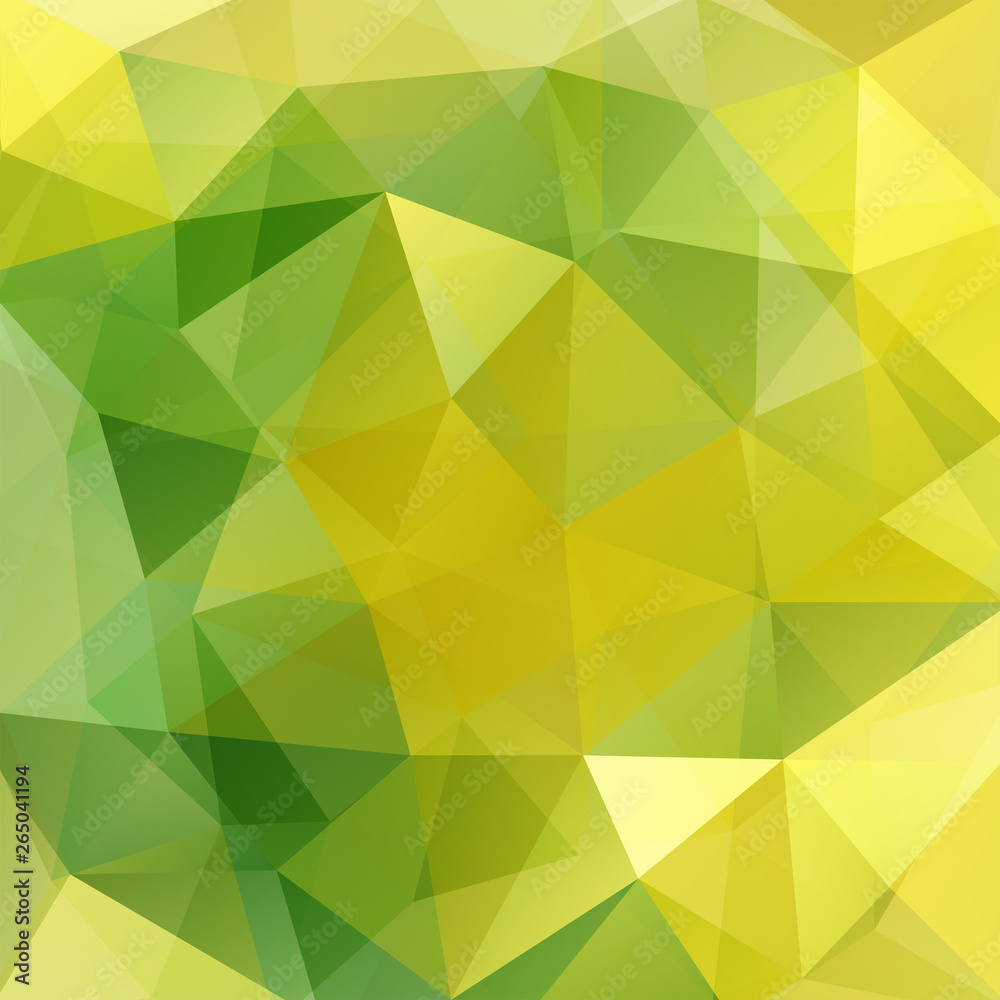Polygonal vector background. Can be used in cover design, book design, website background. Vector illustration. Yellow, green colors. Polygonal vector background. Can be used in cover design, book design, website background. Vector illustration. Yellow, green colors.