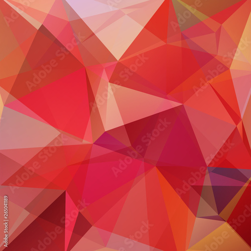 Background of red, orange geometric shapes. Mosaic pattern. Vector EPS 10. Vector illustration