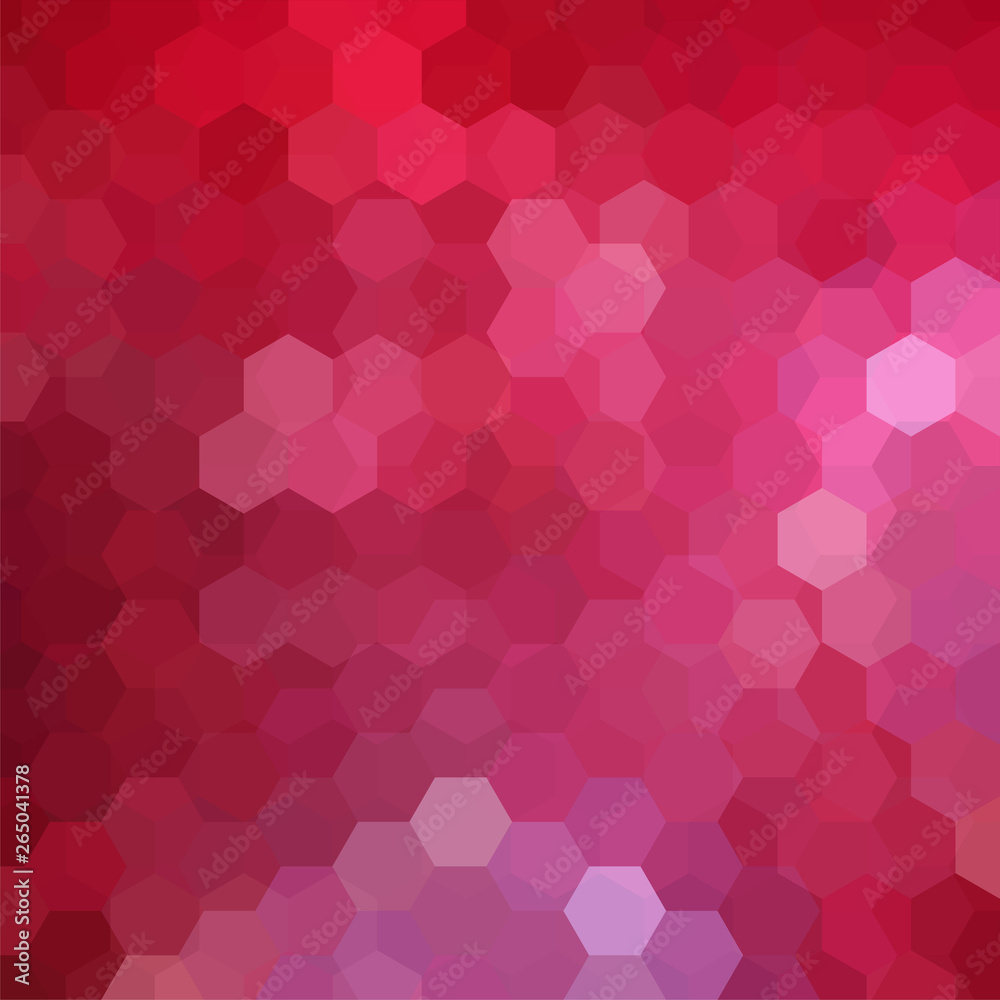 Background made of red, pink hexagons. Square composition with geometric shapes. Eps 10 Background made of red, pink hexagons. Square composition with geometric shapes. Eps 10