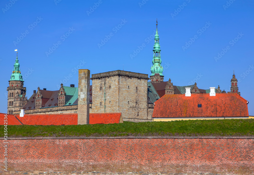 Obraz premium Kronborg Castle in Helsingor, Denmark