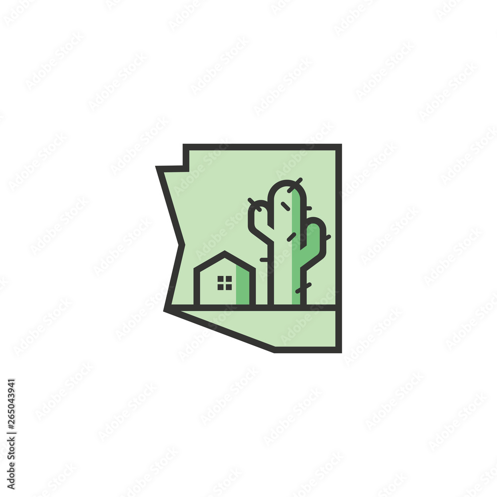 Arizona real estate logo template - Vector Arizona real estate logo template - Vector
