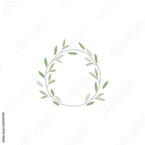 leaf branch logo design