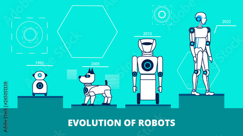 Robotics Advances Flat Vector Banner Template