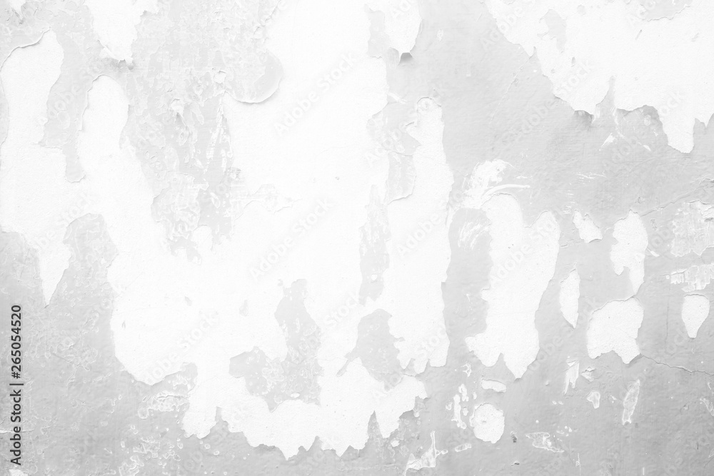 Fototapeta premium White Peeling Concrete Wall Texture Background.