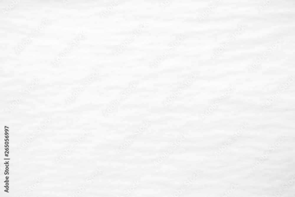White Wrinkled Paper Texture Background.