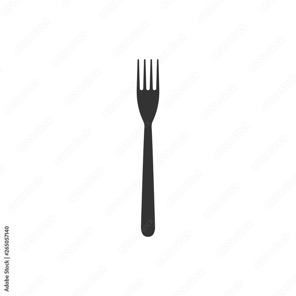 Fork icon isolated. Flat design. Vector Illustration Fork icon isolated. Flat design. Vector Illustration